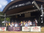 Wellington Batucada at the City of Song Festival 2020. Photo by Sunita Singh Boparoy.