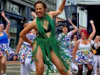 KN - Wellington Batucada at the Courtenay Place Block Party 2024 - photo by Kent Nation