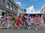 KN - Wellington Batucada at the Courtenay Place Block Party 2024 - photo by Kent Nation