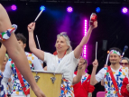 KN - Wellington Batucada at the Courtenay Place Block Party 2024 - photo by Kent Nation