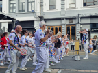 KN - Wellington Batucada at the Courtenay Place Block Party 2024 - photo by Kent Nation