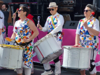 KN - Wellington Batucada at the Courtenay Place Block Party 2024 - photo by Kent Nation