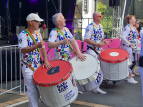 KN - Wellington Batucada at the Courtenay Place Block Party 2024 - photo by Kent Nation