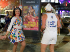 Wellington Batucada at the Courtenay Place Winter Parade - photo by Jeff Mein Smith