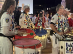 Wellington Batucada at the Courtenay Place Winter Parade - photo by Kamille Joyce