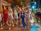 Wellington Batucada at the Courtenay Place Winter Parade - photo by Donna Jennings