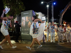 Wellington Batucada at the Courtenay Place Winter Parade - photo by Donna Jennings