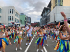 Wellington Batucada at CubaDupa 2023, day 1 - the parade. Photo by Warren Quennell.