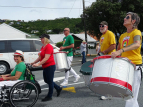 Wellington Batucada at Island Bay Festival Parade 2023. Photo by Deborah Shuker.