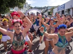 Newtown Fair 2018 - dancers setting off - photo by Paul Taylor