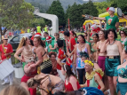 Wellington Batucada at the 2023 Stokes Valley Christmas Parade - photo by Jein Fonda