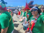 KE - Wellington Batucada at the Stokes Valley Christmas Parade 2024 - photo by Kelly Etuata