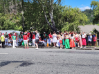 KE - Wellington Batucada at the Stokes Valley Christmas Parade 2024 - photo by Kelly Etuata