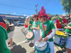 KE - Wellington Batucada at the Stokes Valley Christmas Parade 2024 - photo by Kelly Etuata