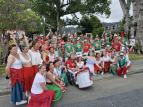 KN - Wellington Batucada at the Stokes Valley Christmas Parade 2024 - photo by Kent Nation