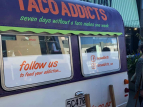 Wellington Batucada ninja gig for Taco Addicts food van launch - photo by Tom Etuata