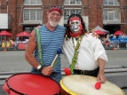 2014 Sevens waterfront parade day 1 - Alan & Nige - photo by Michael Sloley
