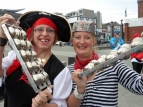 2014 Sevens waterfront parade day 1 - Carin & Charlene - photo by Alan Shuker