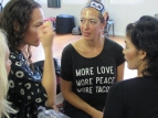 CubaDupa day 1 - dancers getting made up - photo by Lise Hutcheon