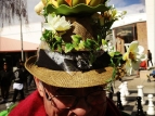 2015 Hastings Blossom Festival - Graham's hat - photo by Alison Green