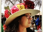 2015 Hastings Blossom Festival - Debs and her hat - photo by Alison Green