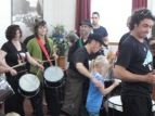 Kokomai Creative Festival drumming workshop - we're playing!