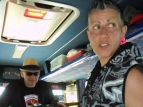 Kokomai Creative Festival ninja gig - taking Bill and his bike on the bus