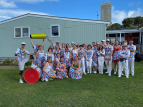 AS - Wellington Batucada at Mt Cook School 150th Celebration - photo by Alan Shuker