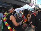 Newtown Fair 2014 - drumming mayhem - photo by Alan Shuker