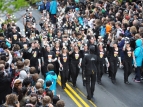 Marching in the All Blacks victory parade - photo by NZ Sevens