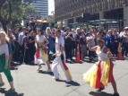 2015 Sevens Parade - dancers leading the parade - photo by TVONE
