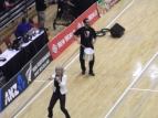 Silver Ferns vs Malawi - Tim doing his solo with the singer