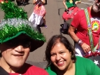 Wellington Santa Parade 2015 - Epu, Sunita, Alan - photo by Epu Tararo