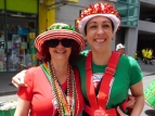 Wellington Santa Parade 2015 - AliG & Lisa E - photo by Alan Shuker