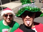 Wellington Santa Parade 2015 - Dr Phill & Epu - photo by Epu Tararo