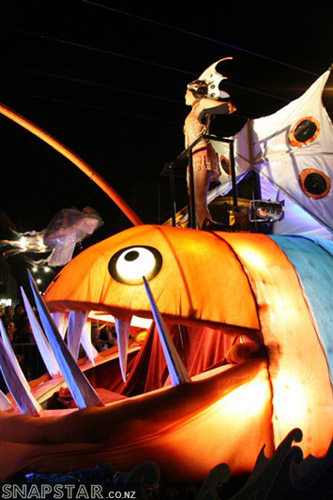 Cuba Street Carnival fish float