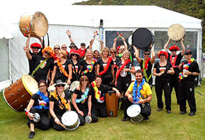 The band at Te Rā o te Raukura 2014