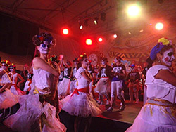 CubaDupa day 1 - dancers on stage - photo by Alan Shuker