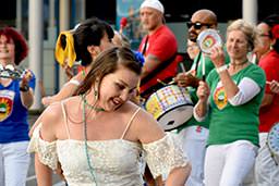 Wellington Batucada at the Coastlands Carnival 2019 - photo by Fairlie Atkinson, Kapiti Photography