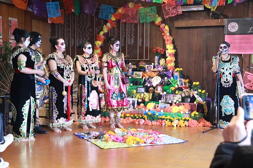 Mexican Dance and Cultural group Ollin Yoliztli at Day of the Dead 2022. Photo by Tom Etuata.