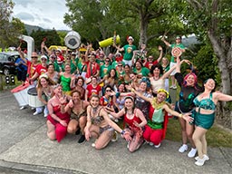 Wellington Batucada at the 2023 Stokes Valley Christmas Parade - photo by AliG