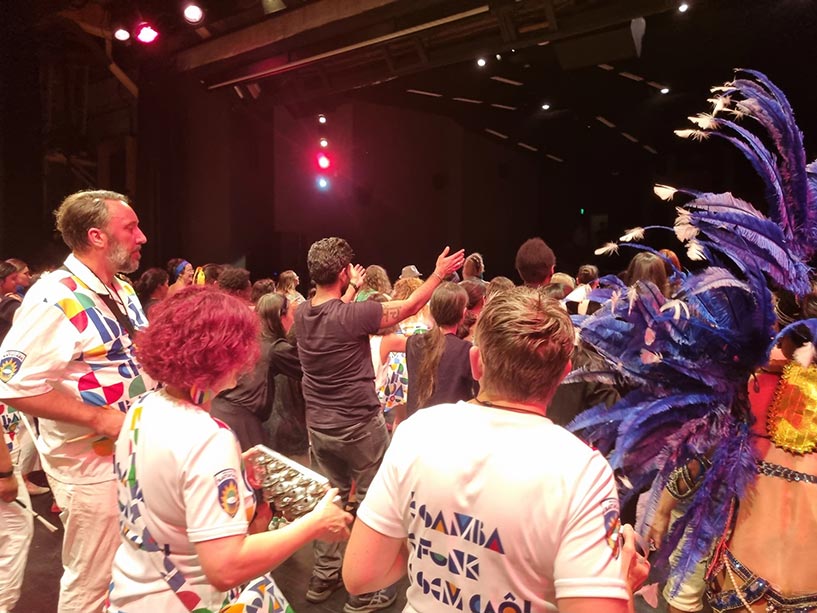 View from the stage - Wellington Batucada at the Diversity Festival 2025 - photo by Vicky Lin