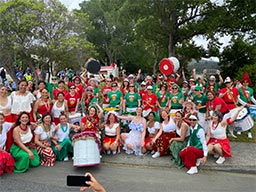 Wellington Batucada at the Stokes Valley Christmas Parade 2024 - photo by AliG