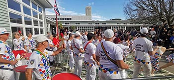 Wellington Batucada at Mt Cook School 150th Celebration - photo by Kelly Etuata
